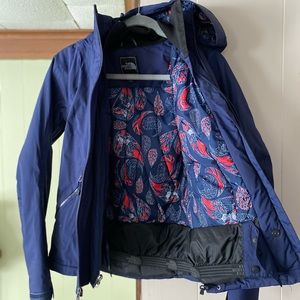 Navy Blue North Face Coat